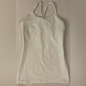 EUC  Ivivva white racerback top, size 12